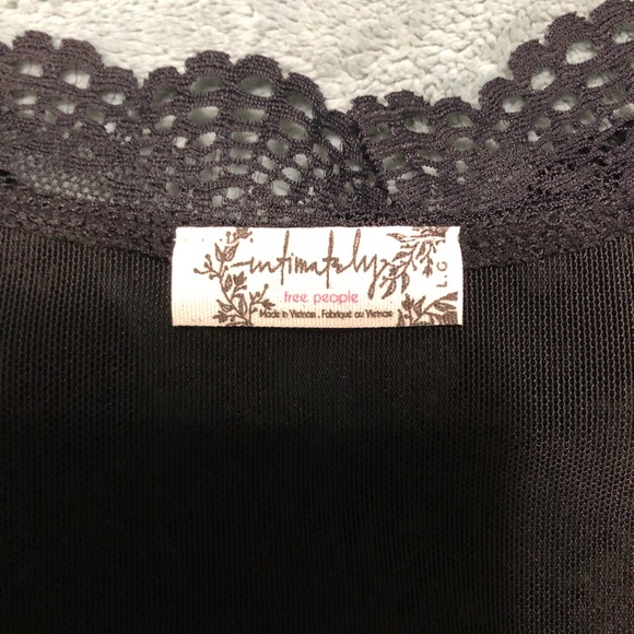 Free People babes in bandeaus black bodysuit large - Picture 5 of 5